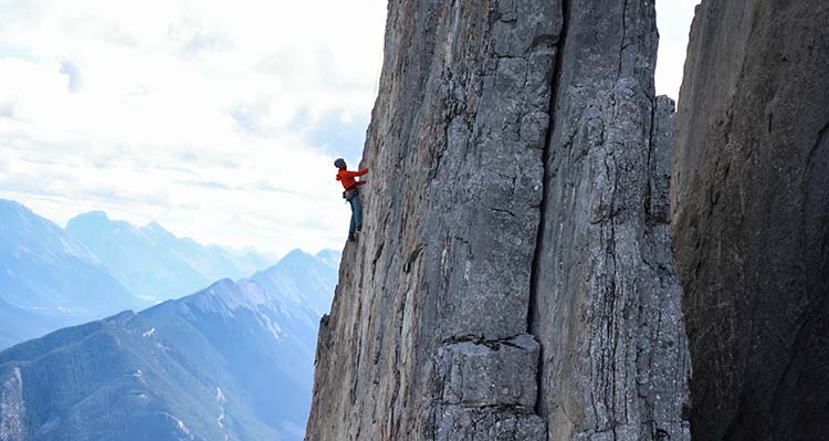 Sonnie Trotter climbs Mount Louis in Banff National Park